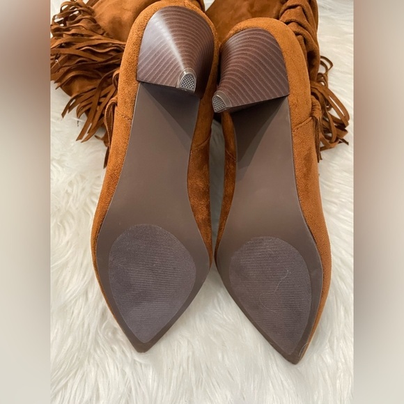 JUSTFAB SANNA Slouchy Boots NIB 7.5 Camel Color - Picture 10 of 11